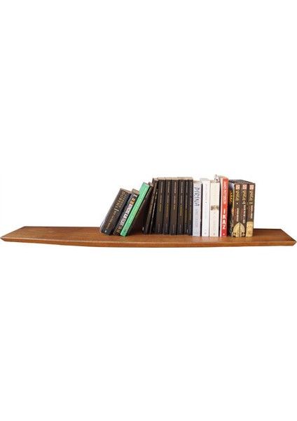 Doğal Kütük Kenarlı Duvar Rafı - 80 cm