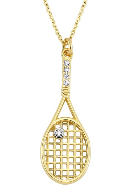 Altınsepeti Altın Tenis Raketi Kolye As1147Kl