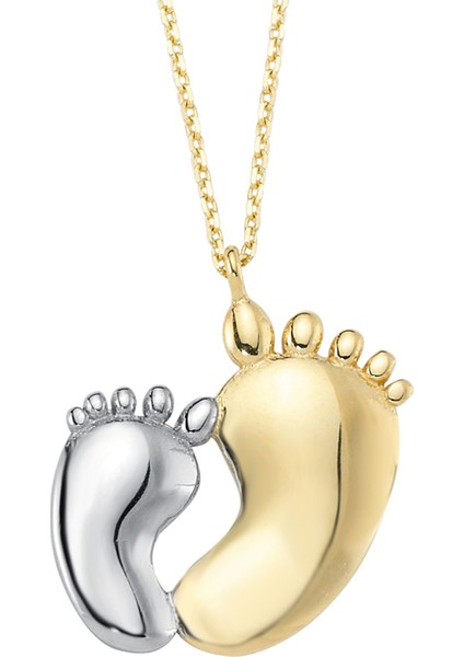 Altınsepeti Bebek Ayak İzi Altın Kolye As1101Kl