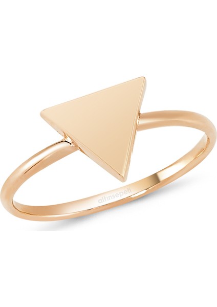Altınsepeti Rose Altın Üçgen Yüzük As218Yz 11