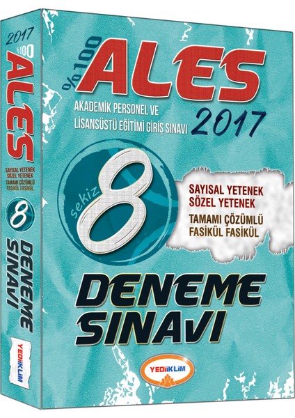 ALES 2017 Tam.Çöz. Fasikül 8 Deneme Sınavı