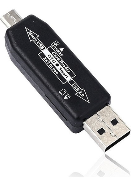 Smart Micro Usb Otg Kart Okuyucu Usb 2.0 Adaptör