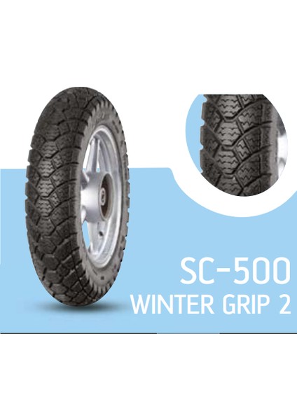 Scooter Yeni 3.00-10 Sc-500 Wınter Grıp 2 50M Tubeless Reınforced