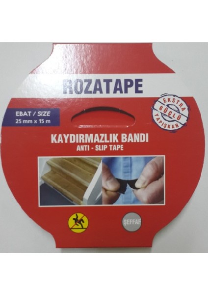 Kaydırmazlık Bandı ŞEFFAF 25MM*15M
