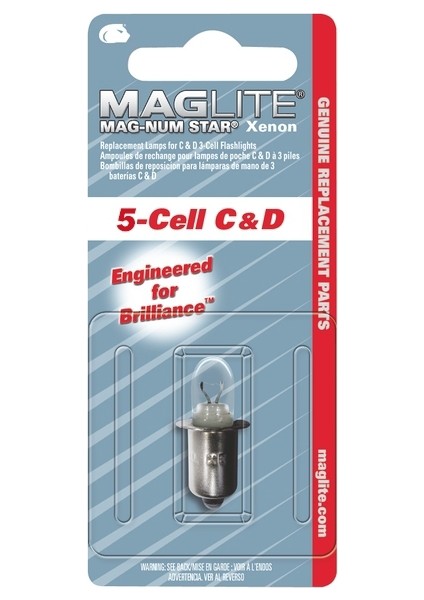 MagLite LMSA501 Mag-Num Star 5-Cell Xenon Ampul