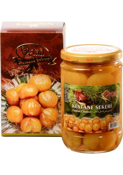 Bütün Kestane Şekeri (Duble) 800 Gr Kavanoz