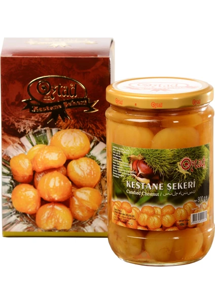 Öztad Bütün Kestane Şekeri (Duble) 800 Gr Kavanoz