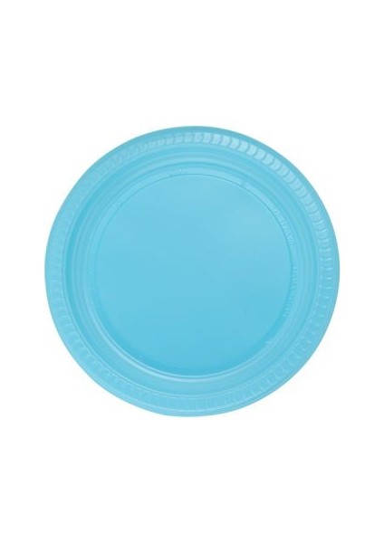Roll Up Plastik Tabak Açık Mavi 22 cm