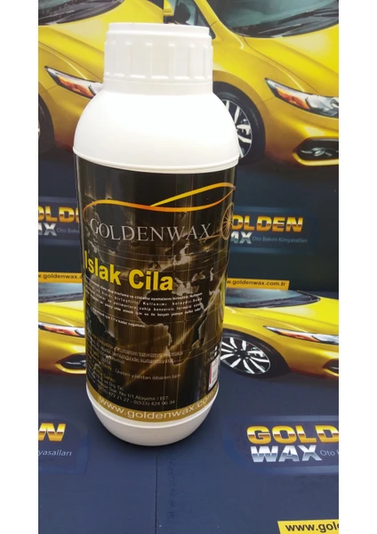 Yağmur Kaydırıcı Özellikli Goldenwax Hızlı Islak Cila En Parlak Ekspres Showroom Cilası 1Kg