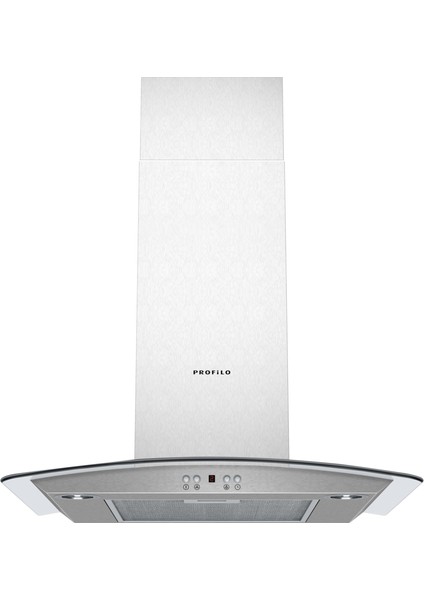 Dvx6E650 Oval Camlı Inox-Çelik Davlumbaz 60Cm
