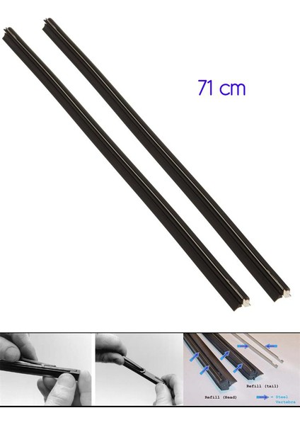Telli Silecek Lastiği 2 Adet 71Cm
