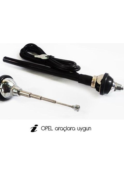 Carub Opel Otomobilere Uygun Gömme Teleskopik Anten