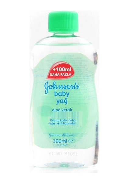 Johnson’s Baby  300 Ml Aloe Veralı Nemlendirici Bebek Yağı