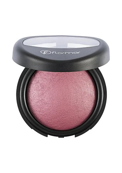 E Vitamini İçeren Yoğun Pigmentli Işıltılı Allık (Pembe) - Baked Blush-On - 040 Shimmer Pink - 8690604133406