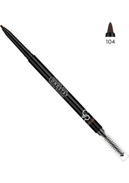 Golden Rose Longstay Precise Browliner No: 104 Medium Brown - Asansörlü Kaş Kalemi - 8691190595043