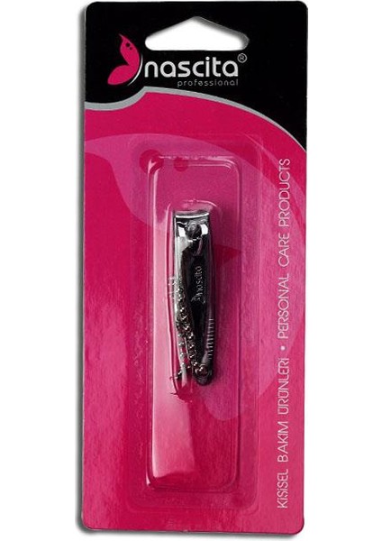 El Tırnak Makası Profesyonel Kullanım İçin Şık Siyah Renk 1 Adet