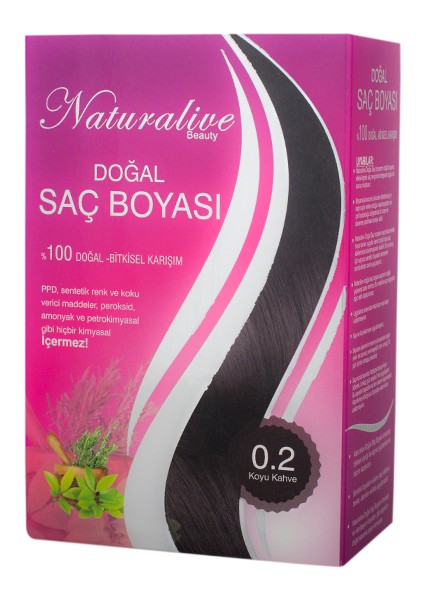 Doğal Saç Boyası (Koyu Kahve) 100 gr