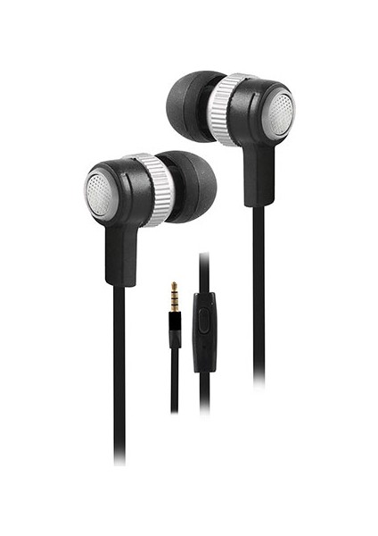 Sn-501 Mobil Telefon Uyumlu Kulak İçi Gümüş Mikrofonlu Kulaklık