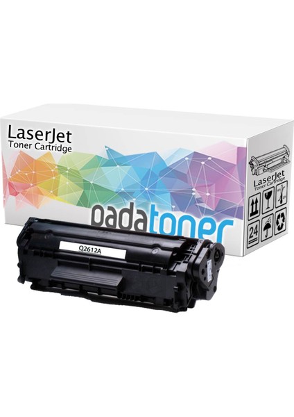 HP Q2612A (12A) Muadil Siyah Toner