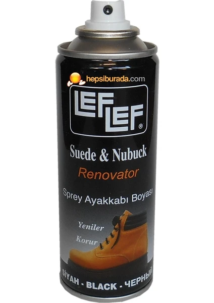 Nuri Leflef Süet Nubuk Boyası Sprey 200 ml Siyah