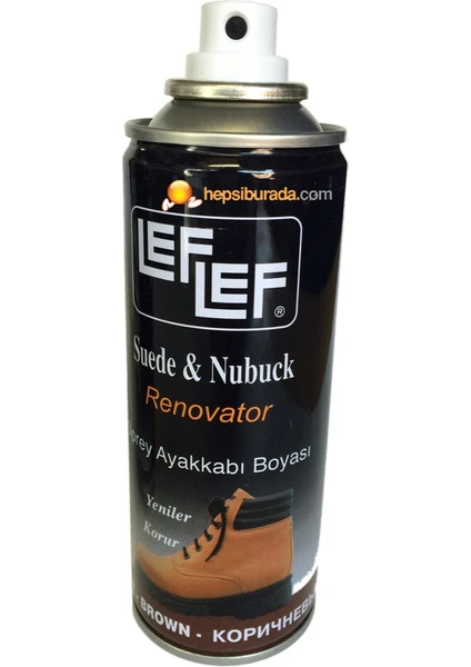 Nuri Leflef Süet Nubuk Boyası Sprey 200 ml Kahve