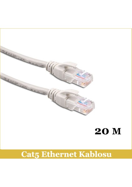 Cat5e Network Kablo OD5.5 7/0.12 CL*8C - 20M