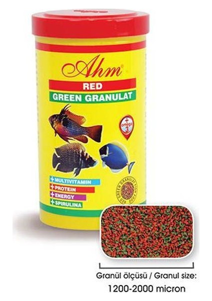 Red Green Granulat Karma Balık Yemi 100 Ml