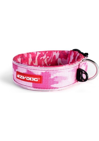 Neo Classic Wide Büyük Köpekler İçin Geniş Boyun Tasması 3XL Pembe Kamuflaj