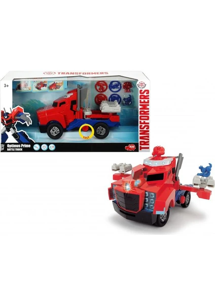 Simba Transformers Optimus Prime Battle Truck Sesli Disk Atan Araç