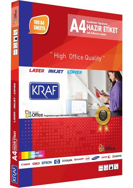 Laser Etiket Kf-2065 38.1 X 21.2 Mm