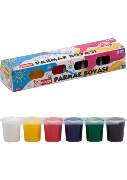 Pm-6 Parmak Boyası 25 Ml 6 Renk