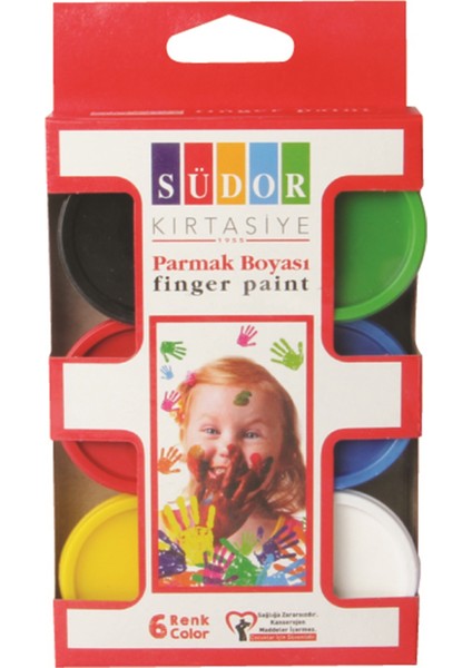 Parmak Boyası 6 Renk 30 ml