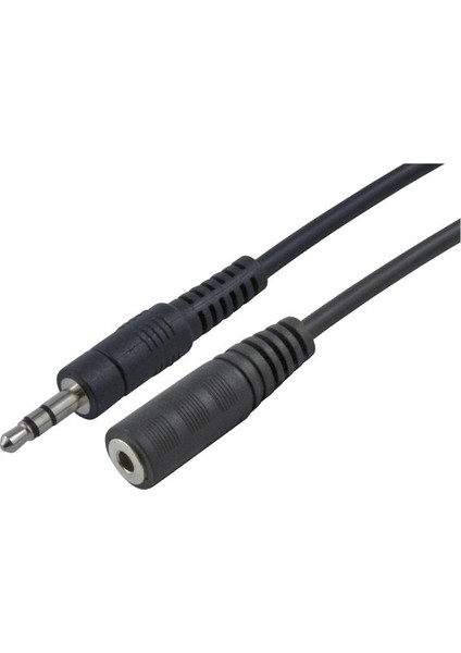 3,5Mm Stereo Jaklı Dişi-Erkek Aux Ses Kablosu 10 Metre