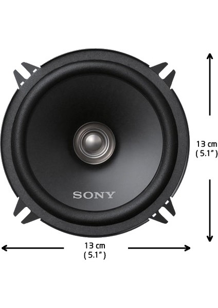 XS-FB131E Kapaksız 13 cm Dual Cone Hoparlör 