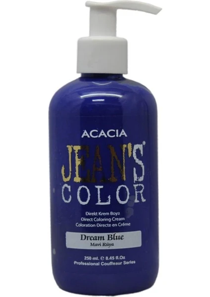 Jeans Color Su Bazlı Amonyaksız Saç Boyası Dream Blue Mavi Rüya