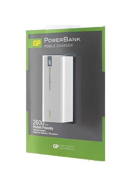 Portable 1C02A 2600 mAh Beyaz Renk(GP1C02AWE-2FB1)