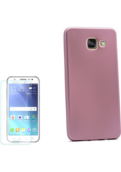 Samsung Galaxy A3 2016 Kılıf Premier Silikon Kapak + Cam