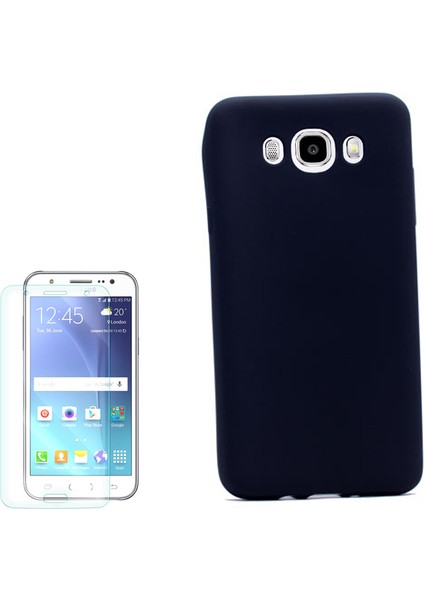 Samsung Galaxy J5 2015 Kılıf Premier Silikon Arka Kapak + Cam