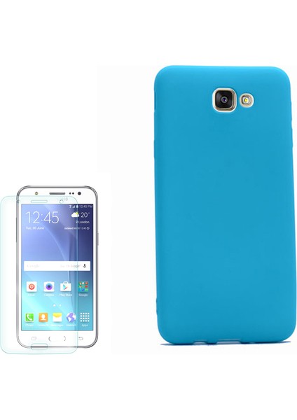Samsung Galaxy J7 2015 Kılıf Premier Silikon Arka Kapak + Cam