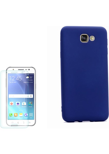 Samsung Galaxy J7 2015 Kılıf Premier Silikon Arka Kapak + Cam
