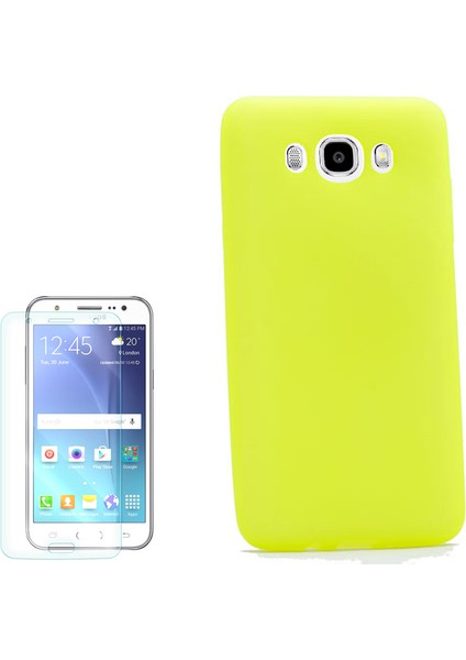 Samsung Galaxy J7 2016 Kılıf Premier Silikon Arka Kapak +Cam