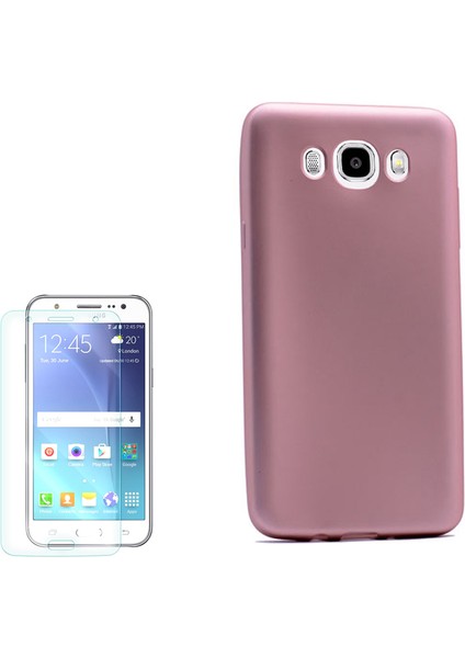 Samsung Galaxy J7 2016 Kılıf Premier Silikon Arka Kapak +Cam