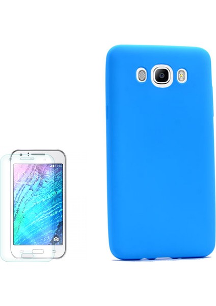 Samsung Galaxy J7 2016 Kılıf Premier Silikon Yumuşak Arka Kapak + Cam