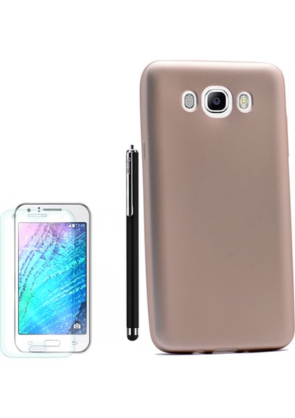 Samsung Galaxy J7 2016 Kılıf Premier Silikon Yumuşak Arka Kapak +Kalem + Cam