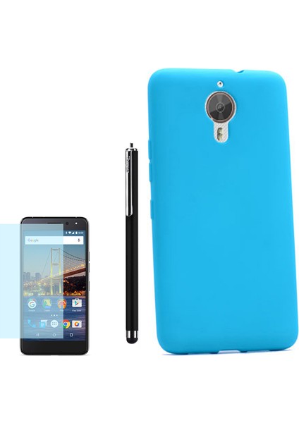General Mobile Gm5 Plus Kılıf Premier Silikon Yumuşak Arka Kapak +Kalem + Cam