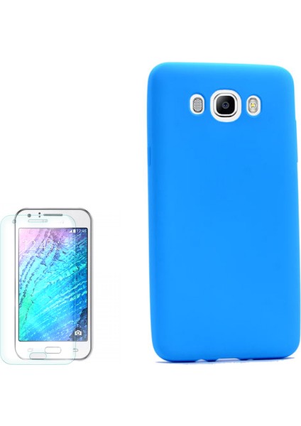 Samsung Galaxy J5 2016 Kılıf Premier Silikon Yumuşak Arka Kapak + Cam