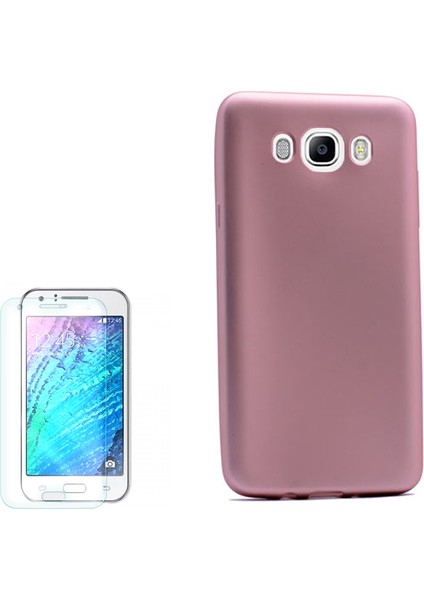 Samsung Galaxy J5 2016 Kılıf Premier Silikon Yumuşak Arka Kapak + Cam