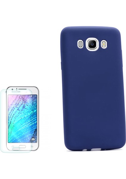 Samsung Galaxy J5 2016 Kılıf Premier Silikon Yumuşak Arka Kapak + Cam