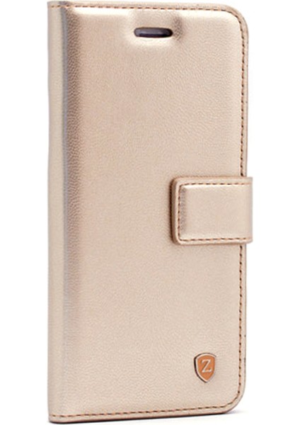 S7 EDGE Kılıf Kartvizitli Standlı Delüx Gold