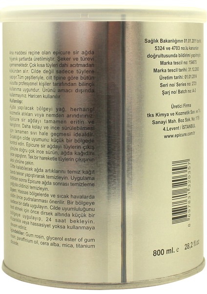 Sedef Konserve Ağda 800ml.